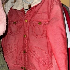 vintage true religion sherpa jacket